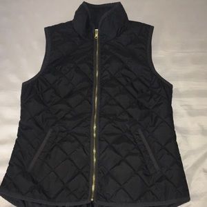 black quilted vest